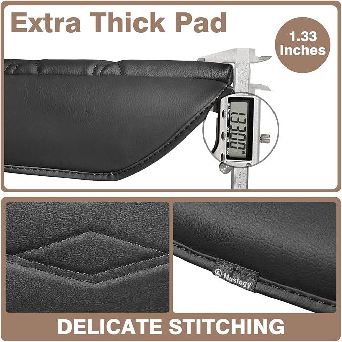 Muslogy Center Console Cover 1-Inch Extra Thick Armrest Pad Compatible - Image 4