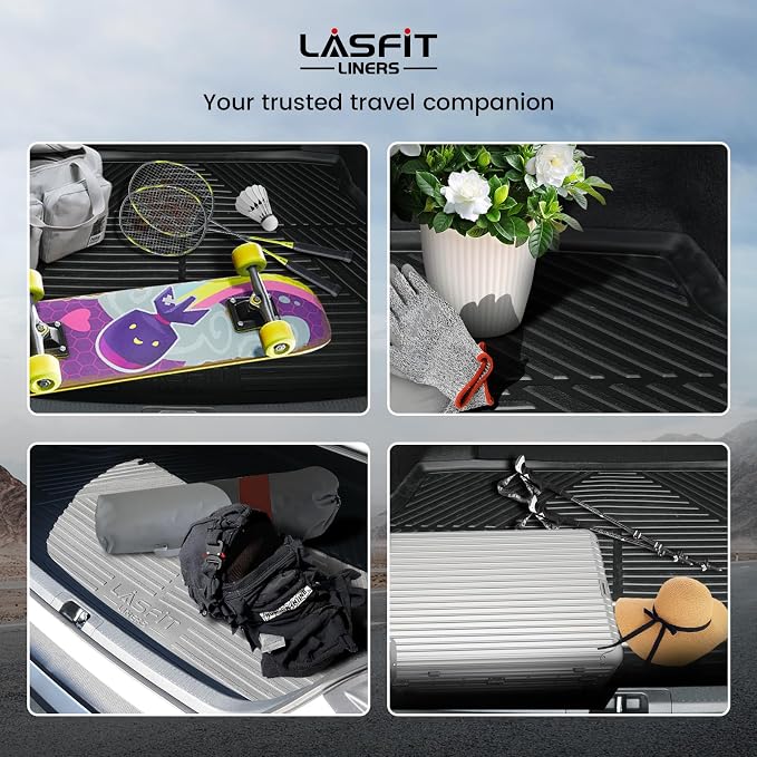 LASFIT Trunk Mat for Ford Fusion 2013-2020 All Weather TPE Mats Custom Fit - Image 8