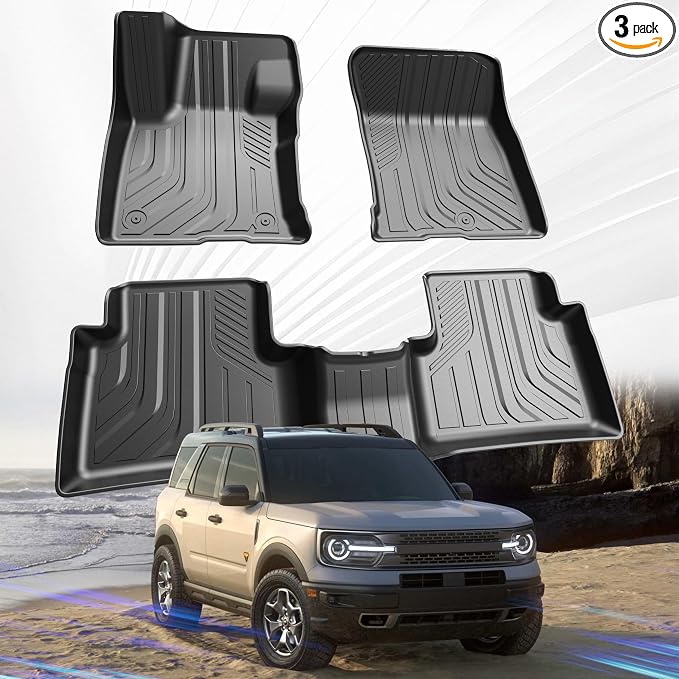 Car Floor Mats for Ford Bronco Sport 2021 2022 2023 2024 2025 Accessories by SSESS