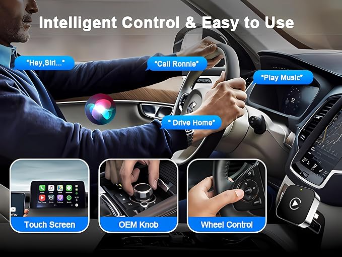 Wireless CarPlay Adapter for iPhone, 2025 Upgrade Convert Wired to Wireless - Image 8