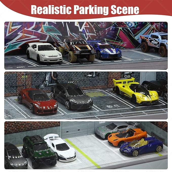 Display Case for Hot Wheels: Stackable Parking Garage for 1/64 Scale Matchbox - Image 5