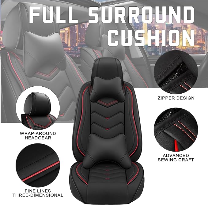 Car Seat Covers for Chrysler Pacifica 2004-2025, Stylish Sport Seat Cover - Image 2