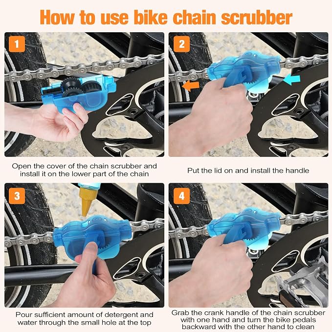 Bike Cleaning Kit including chain cleaner, chain brush, maintenance tool - Image 5