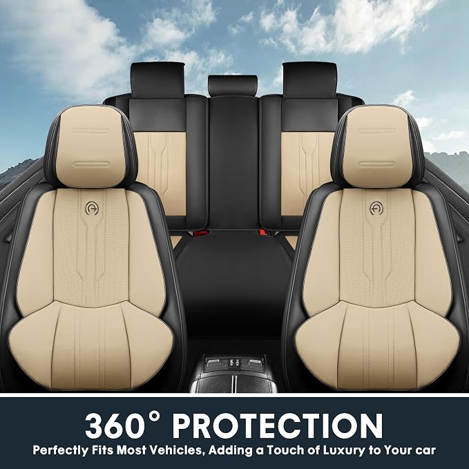 AOOG Car Seat Covers Full Set, Leather Seat Covers - Image 7