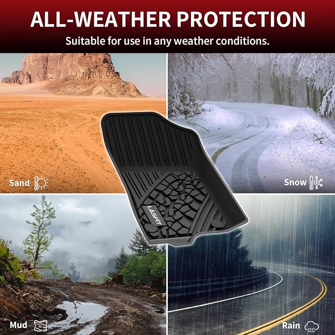 LASFIT Floor Mats for Jeep Wrangler Unlimited 4XE 2021-2024 2025 4 Door Plug-in - Image 6