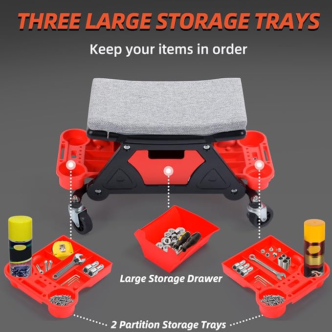YITAHOME Mechanic Stool 330 LBS - Image 6