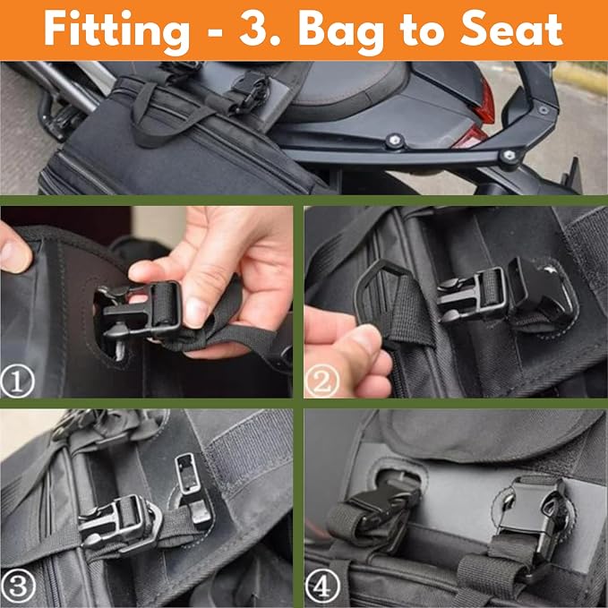 Motorcycle Saddlebags, 36L-58L Expandable Capacity, Motorcycle Panniers - Image 9
