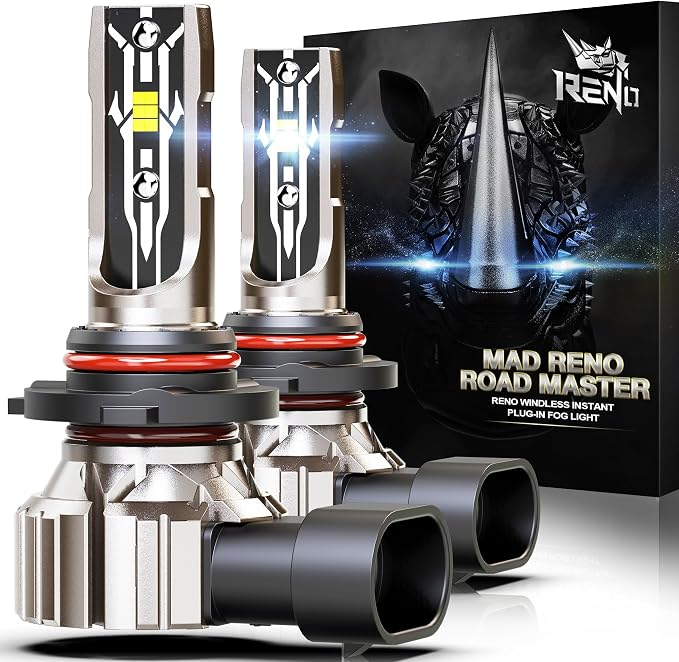 RENO 9005 Bulb, 9005 Fog Lights Bulb, 9005 Light Bulbs Fanless In Line Car Fog by RENO