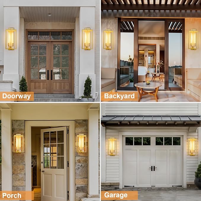 Outdoor Wall Sconce, Outside Lights Front Porch Light, Waterproof Modern Porch - Image 8