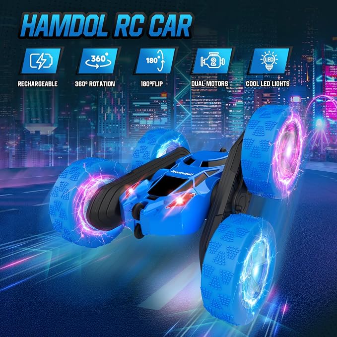 Remote Control Car for Boys 6-12 Year Old Double Sided 360°Rotating 4WD - Image 2