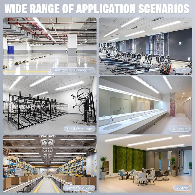 JTT 8FT LED Vapor Tight Light 120/100/80W Tunable, 18000lm LED Vapor Proof - Image 9