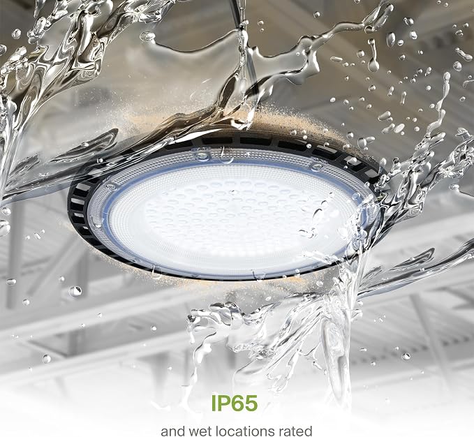 ASD LED High Bay UFO Light Fixture, Commercial Shop Lighting | Plug & Play Cable - Image 4