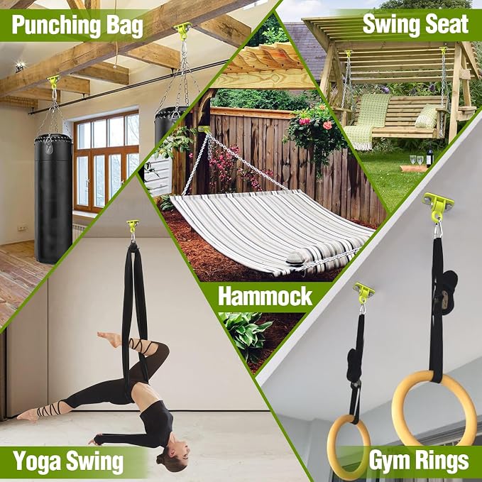 Swing Hangers, Heavy Duty Porch Swing Hanging Kit - Image 6