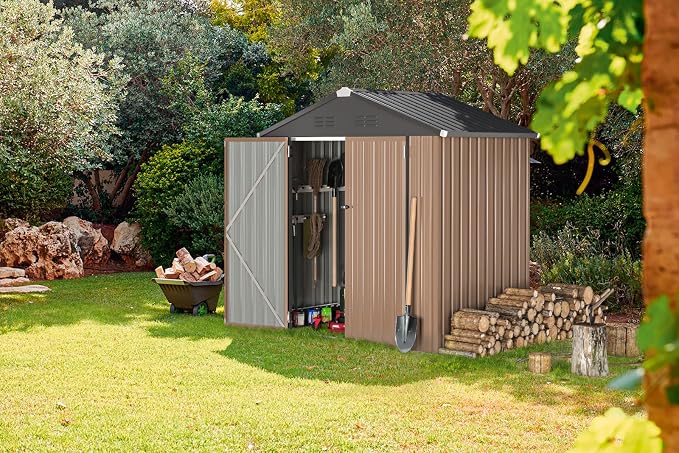 U-MAX 6x4 Storage Sheds & Outdoor Storage, Small 4x6 Outdoor Storage Garden - Image 5
