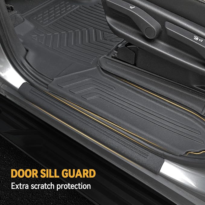 Floor Mats Set for 2021-2025 Chevy Suburban 7 Seats/GMC Yukon XL Accessories - Image 5