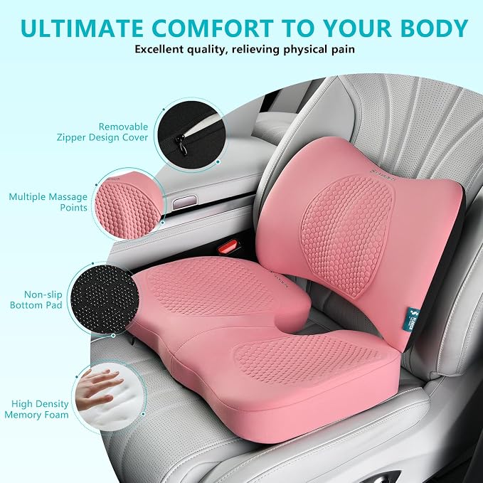 FLORICH Car Seat Cushion and Back Support - Image 3