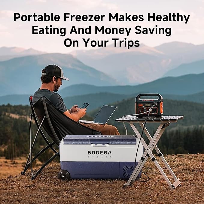 BODEGACOOLER 12 Volt Car Refrigerator, 38 Quart Portable Freezer Fridge - Image 4