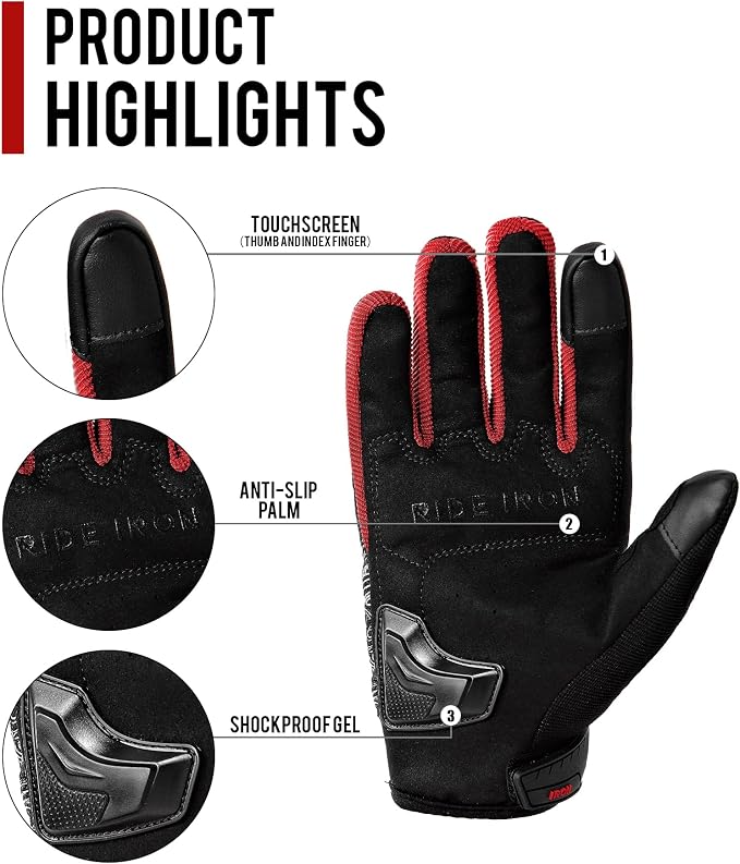 BORLENI Motorcycle Gloves Motorbike Glove - Image 2