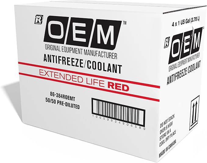 OEM Recochem Asian Vehicles Premium Antifreeze 50/50 Extended Life Coolant RED - Image 3