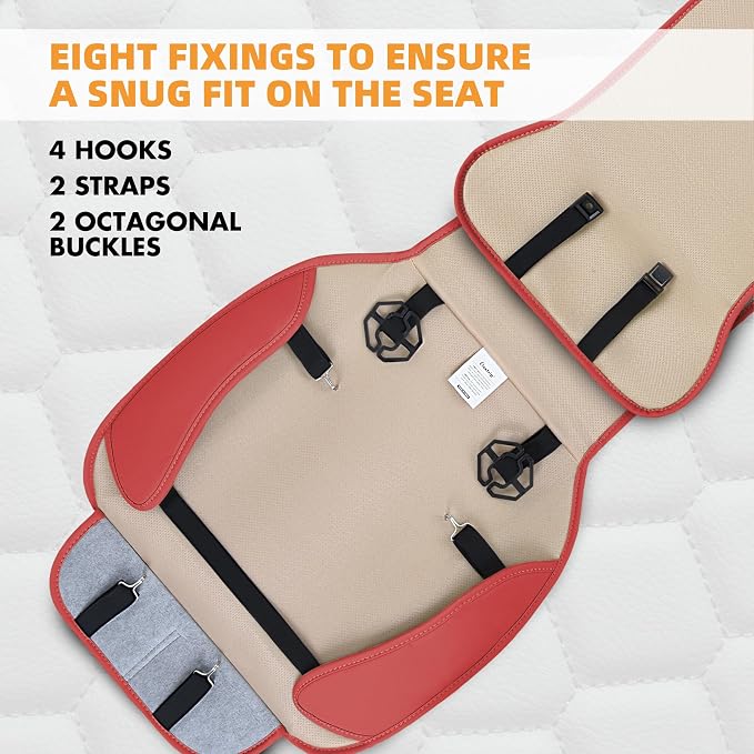 Elantrip 2PCs Front Car Seat Covers Leather Car Seat Protector Universal fit - Image 5