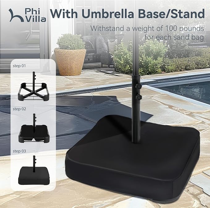 PHI VILLA 15ft Large Patio Umbrellas - Image 5