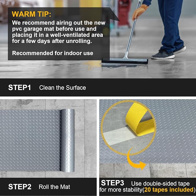7.5x18 FT Garage Floor Mat, Flooring Roll - Image 7
