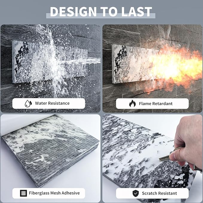 GWP02S Marble Grain Garage Wall Protector Car Door Protectors, Garage - Image 5