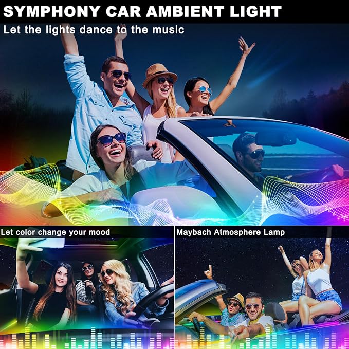 Dream+Color Acrylic Interior Car LED Strip Light - Image 6