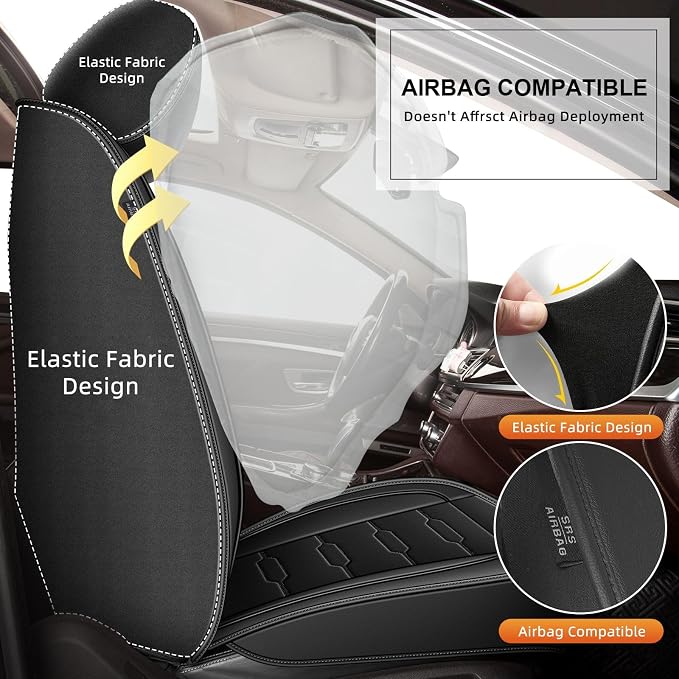 Seat Covers Fit for Honda Ridgeline 2006-2024 2025: Crew Cab 5 Seats Car Seat - Image 4