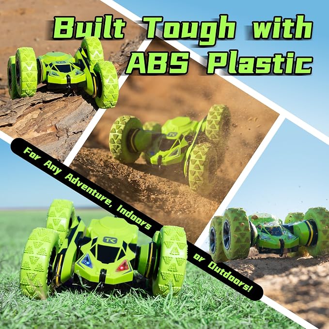Threeking RC Stunt Cars Remote Control Car Double-Sided Driving 360-degree - Image 4