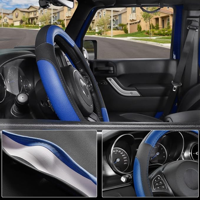 SEG Direct Car Steering Wheel Cover - Image 3