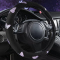 Car Pass Purple Embroidery Butterfly Steering Wheel Cover, Universal 15 Inch by CARPASS