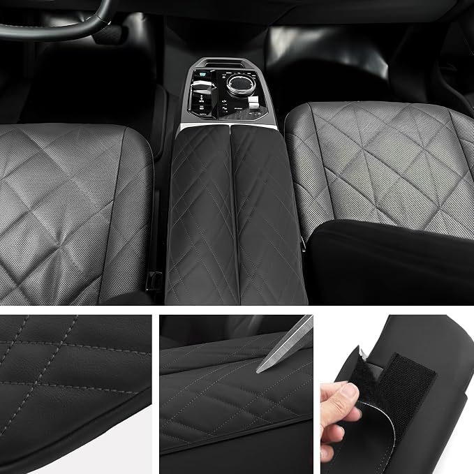 SXCY for 2022-2024 2025 BMW iX Armrest Cover 2024 2025 iX Center Console Cover - Image 3