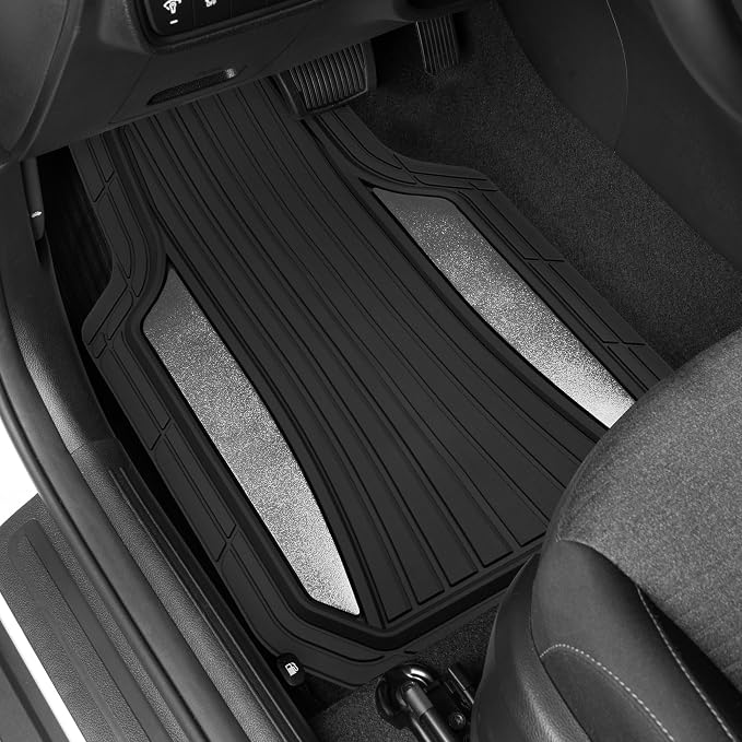 Motor Trend ChromeTech Car Floor Mats Full Set - Image 3