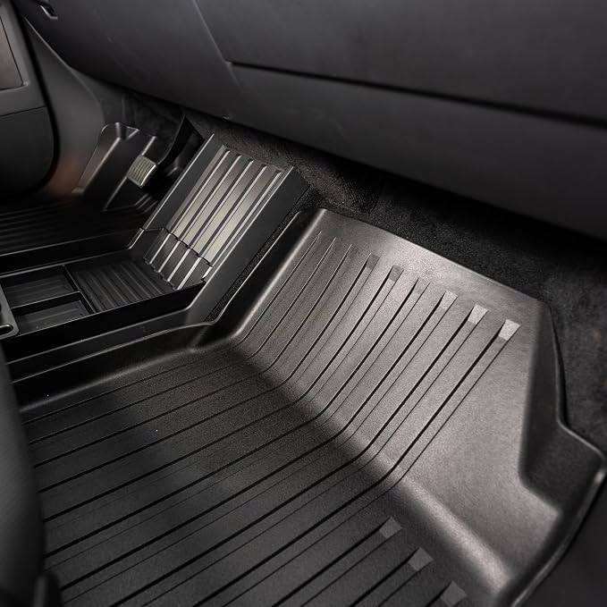 OEDRO Floor Mats Fit for Tesla Cybertruck 2024 2025, TPE All Weather Floor - Image 2