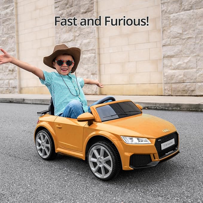Electric Car for Kids, Licensed Audi 6V Kids Ride on Car Toy for Toddlers - Image 2
