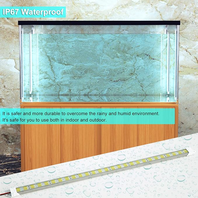 12V LED Light Bar Waterproof, 12V LED Light Strip 54 LEDs 7000K White Color - Image 4