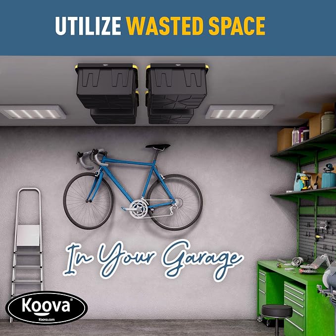 Koova Heavy-Duty Overhead Garage Storage Rack - Image 4
