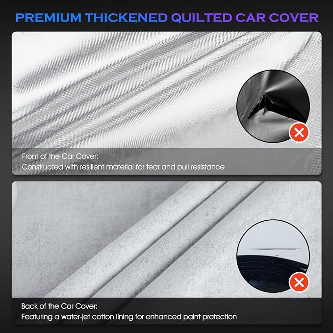 Car Cover Custom Fit for Honda CRV 1997-2025, Toyota RAV4 1996-2025, 6 Layers - Image 2
