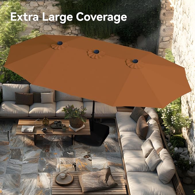 PHI VILLA 15ft Large Patio Umbrellas - Image 3