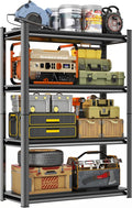 Metal Garage Shelving Unit, Heavy Duty Adjustable Storage Rack, Steel Shelving by Notmise