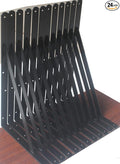 24 Pack L18 x H 12" Black Heavy Duty Shelf Brackets by MHMYDZ