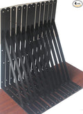 4 Pack L18 x H 12" Black Heavy Duty Shelf Brackets by MHMYDZ