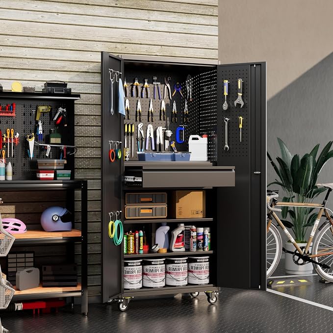 71" Metal Garage Storage Cabinet - Image 8