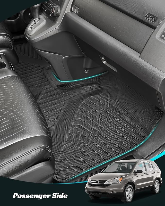 Car Floor Mats for Honda CRV 2007-2011 Full Set, All Weather Floor Liners - Image 6