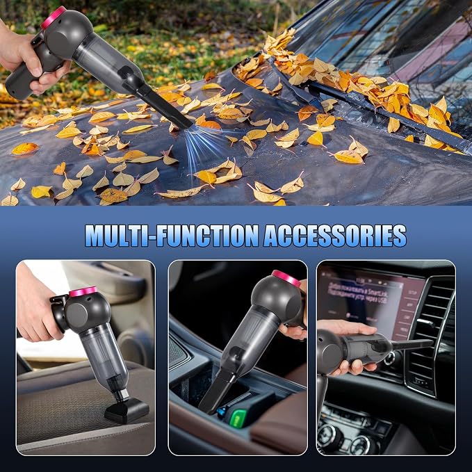 Car Vacuum Portable Handheld Cordless Vacuums, 20000PA Suction, 6000mAh Blower - Image 6