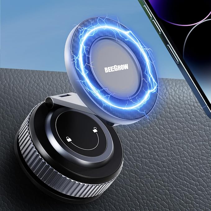 Car Phone Holder for Magsafe Car Phone Mount 360° Adjustable, Phone Holders for by BEEGROW