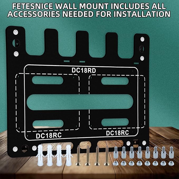 FETESNICE Wall Mount for Makita Battery Charger Holder, Easy Installation - Image 2