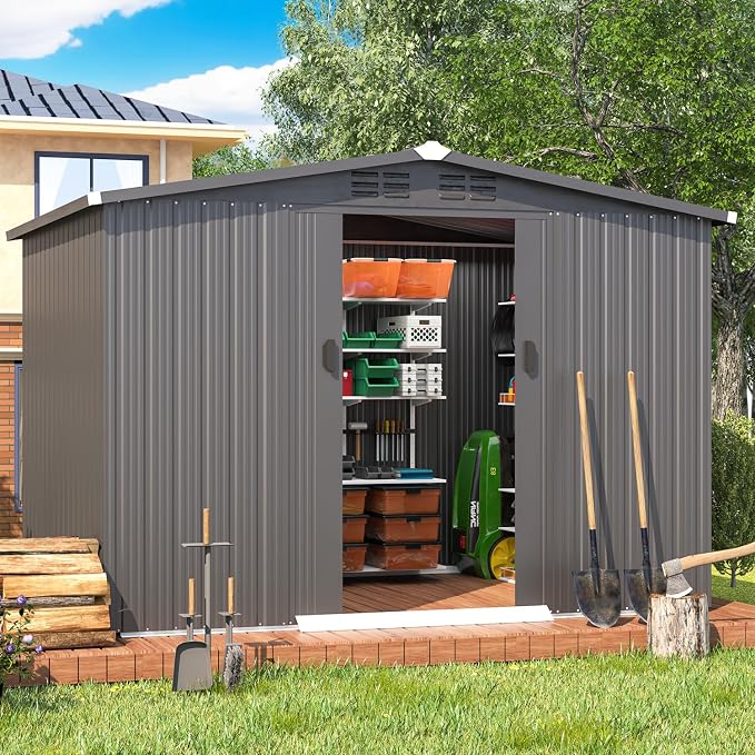 AECOJOY Shed 6' x 8' Outdoor Storage Shed - Image 6