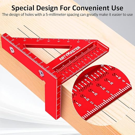 Mini 3D Multi-Angle Measuring Square Ruler, WT102C High Precision Hole Scribing - Image 4